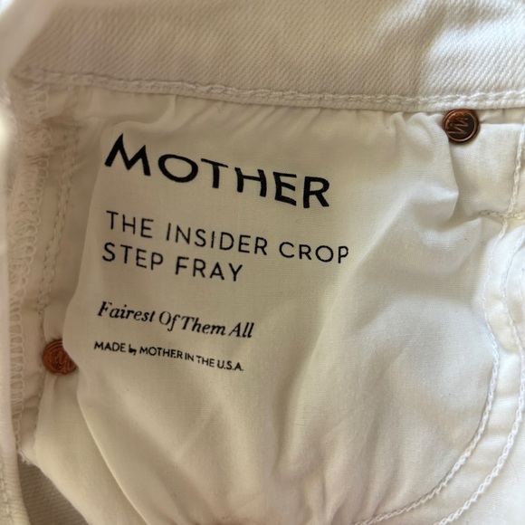 BUNDLE Mother Jeans The Rascal Ankle (blue) & The Insider Crop Step Fray (white) - Picture 13 of 16